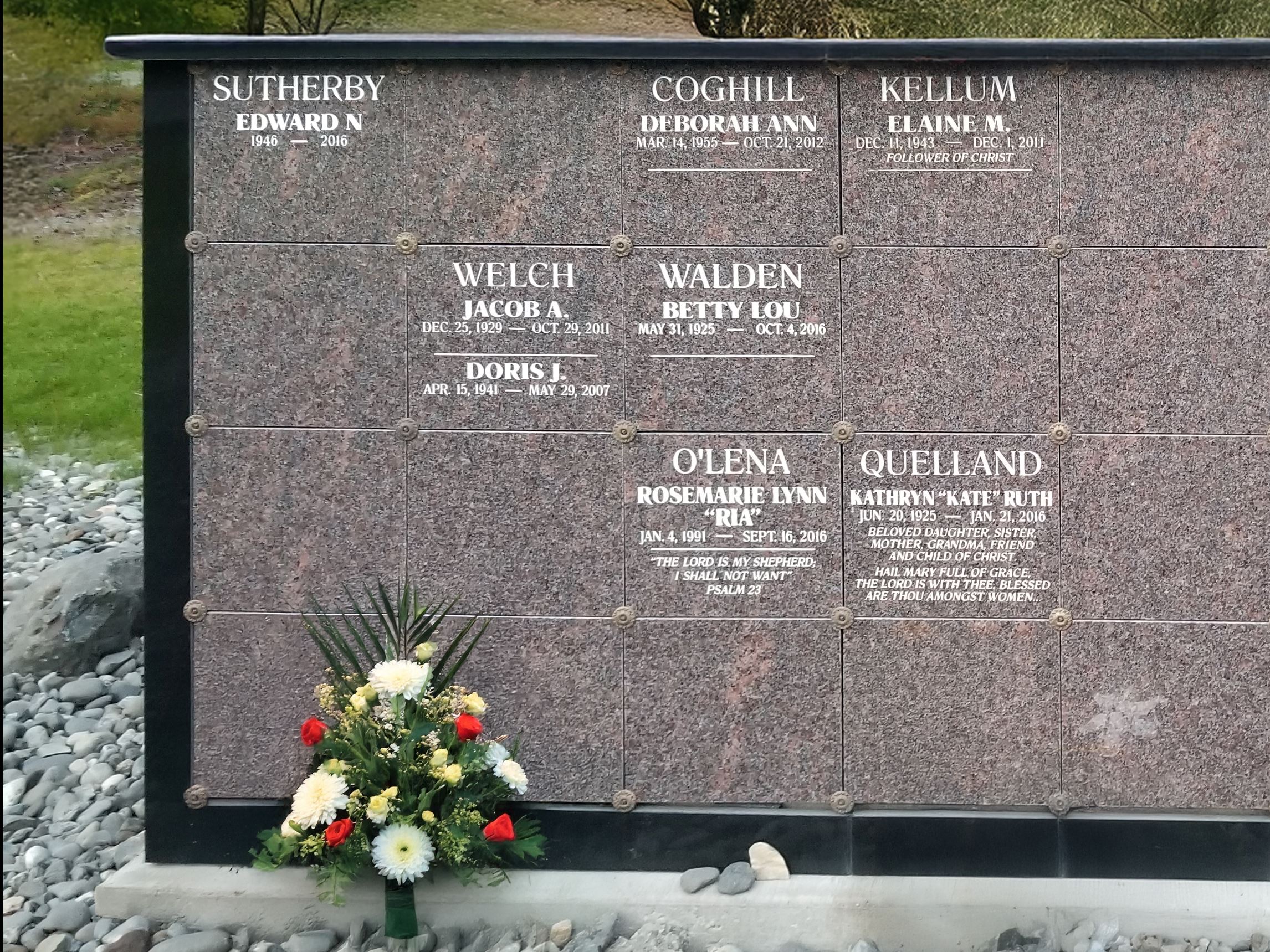 Engraved Stone Memorials